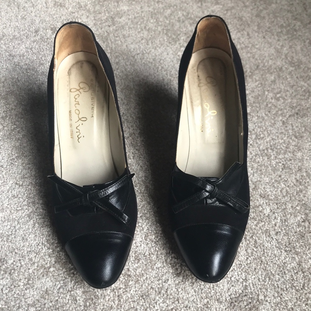 Vintage suede and leather heels - Picture 10 of 15